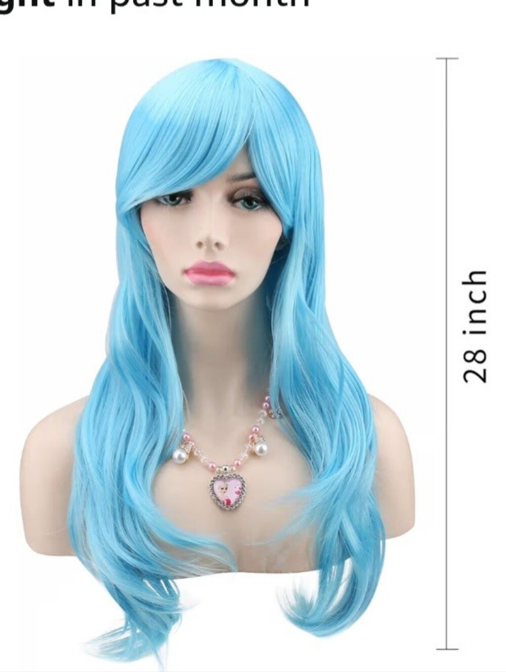 Blue Long Wig